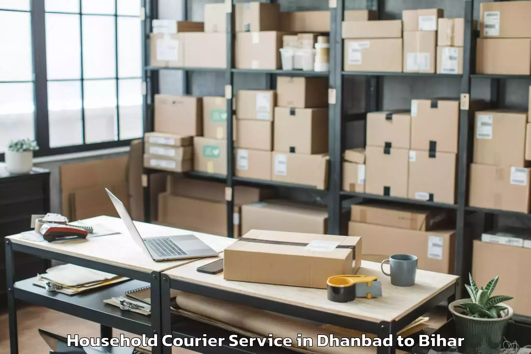 Trusted Dhanbad to Darbhanga Household Courier